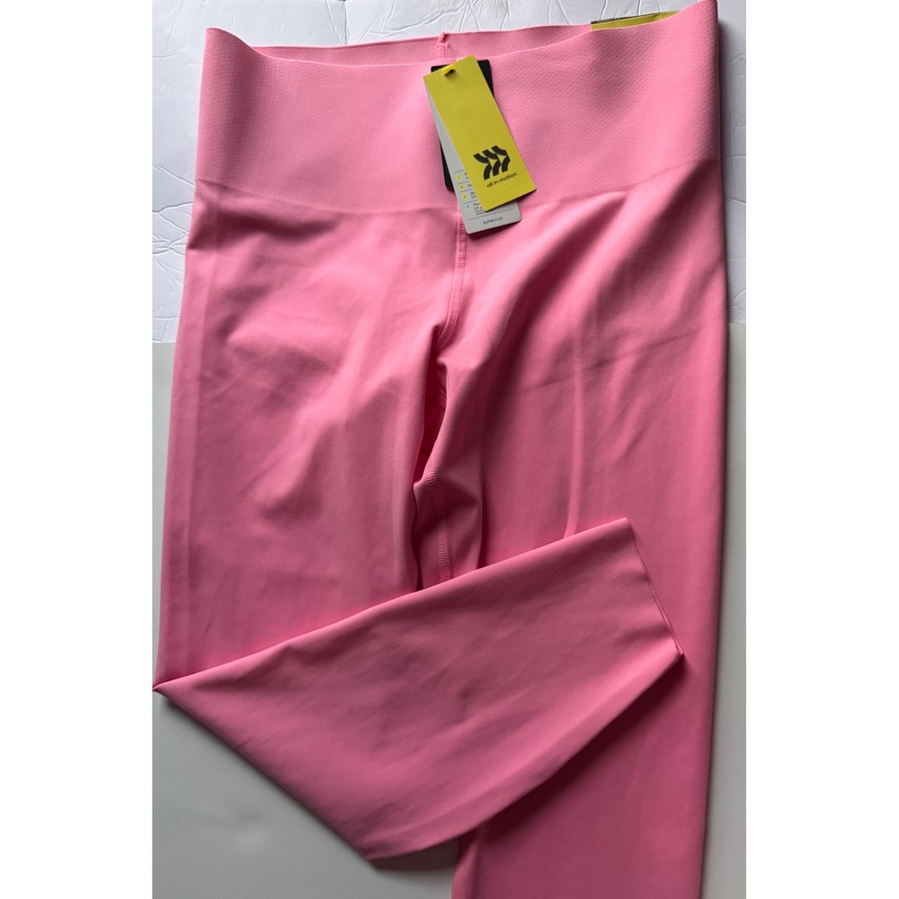 All in Motion Super Flex Bonded Leggings Pink Ultra High Rise 7/8 XL NEW
